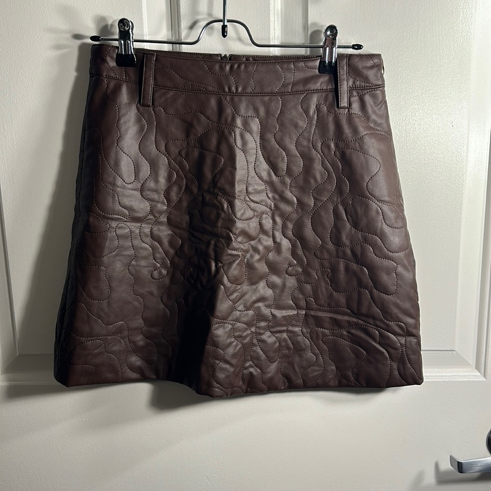Urban revivo A line quilted mini skirt